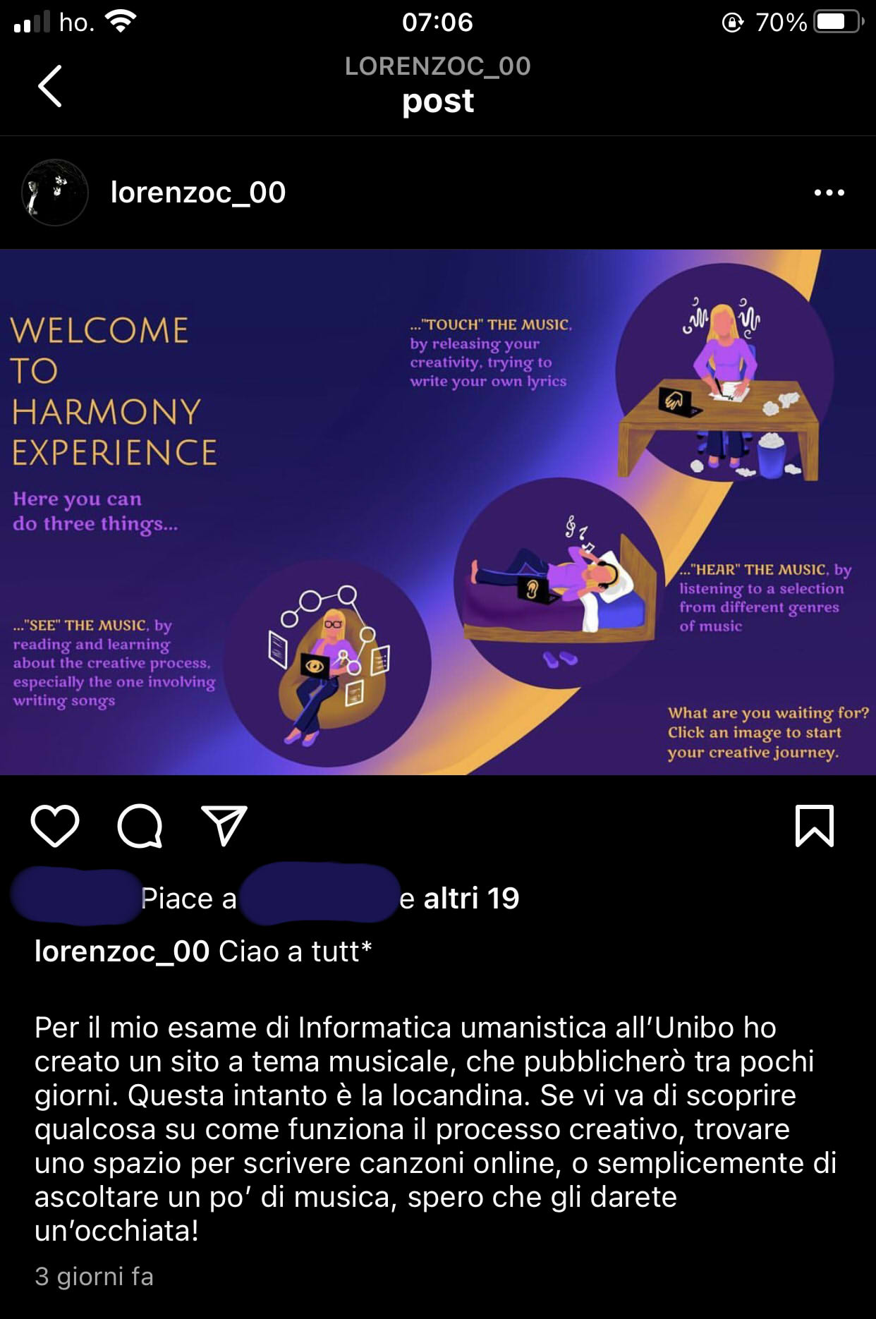 risultati della promozione su Instagram